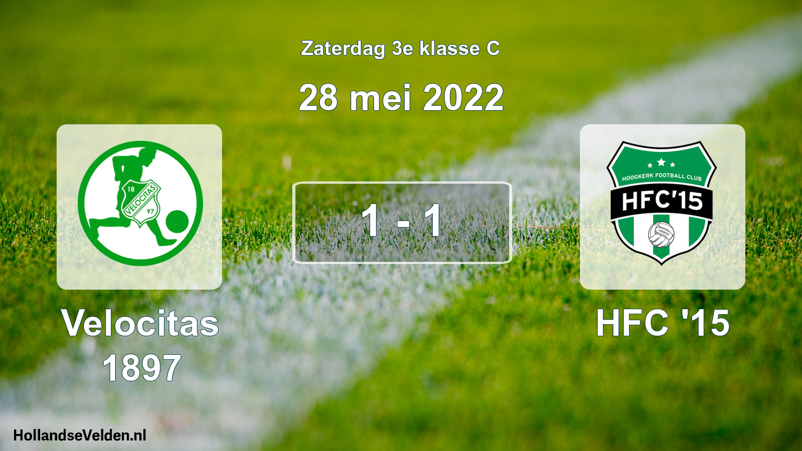 Total number of matches played: Velocitas 1897 - HFC '15 1 - 1 (28 May 2022)