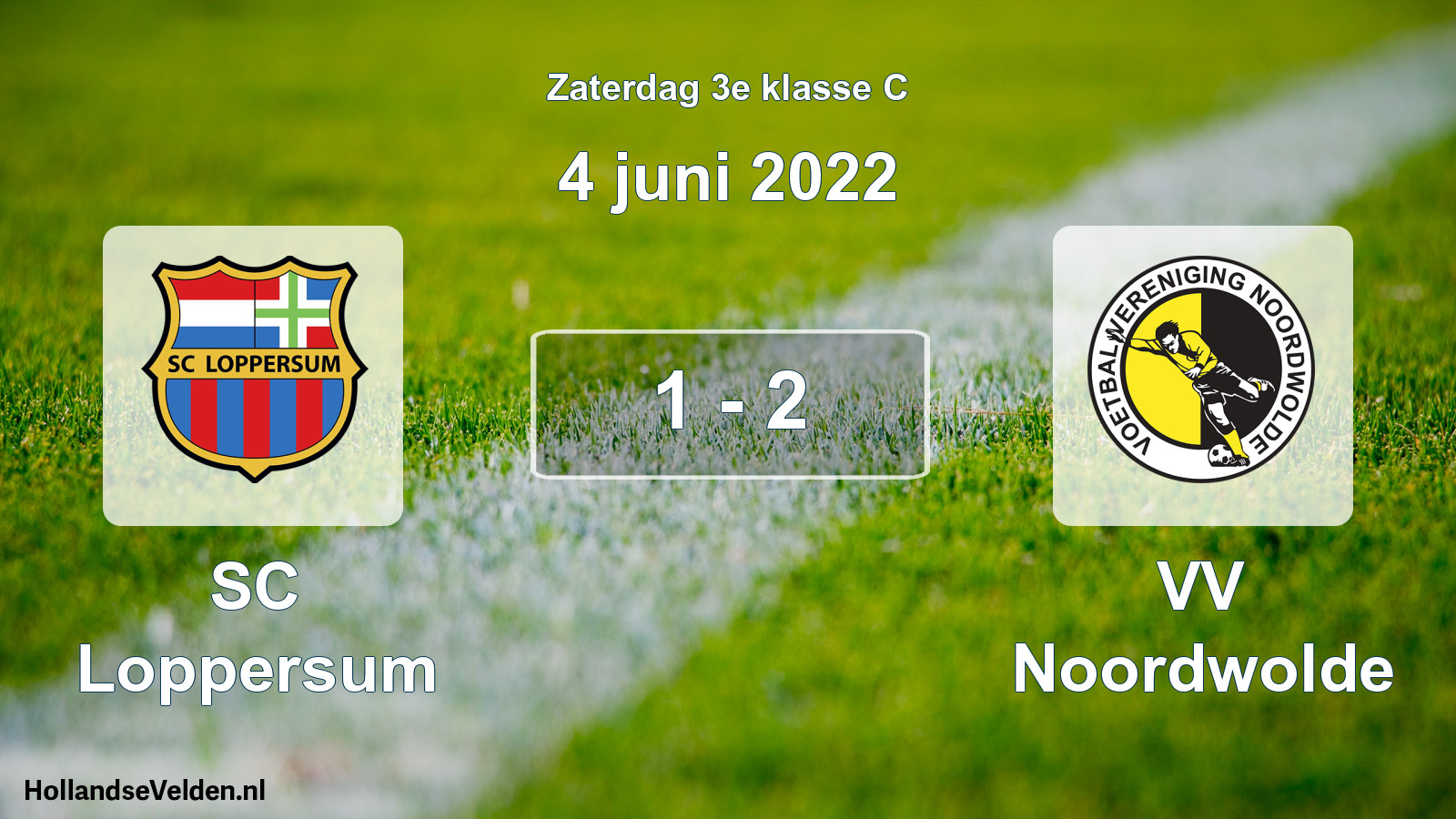 Total number of matches played: SC Loppersum - VV Noordwolde 1 - 2 (4 June 2022)