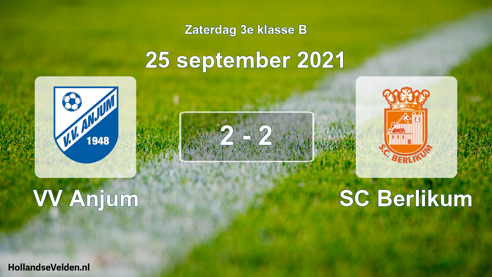 Total number of matches played: VV Anjum - SC Berlikum 2 - 2 (25 September 2021)