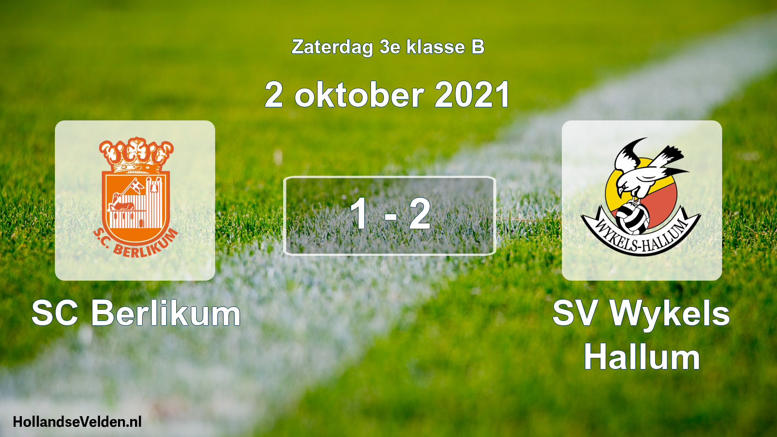 Total number of matches played: SC Berlikum - SV Wykels Hallum 1 - 2 (2 October 2021)