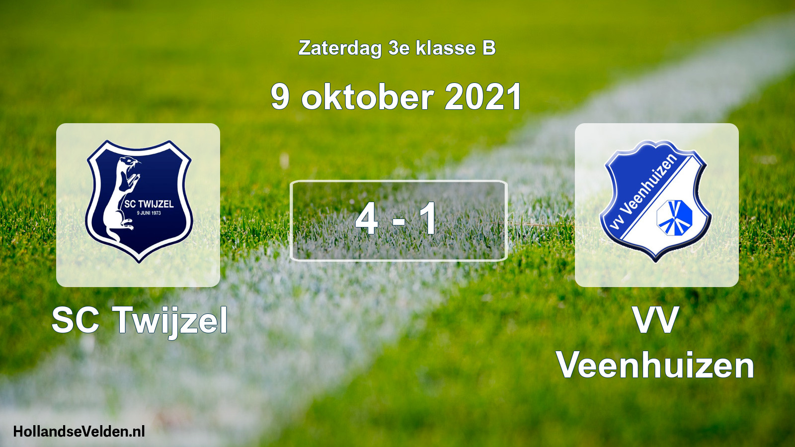 Total number of matches played: SC Twijzel - VV Veenhuizen 4 - 1 (9 October 2021)