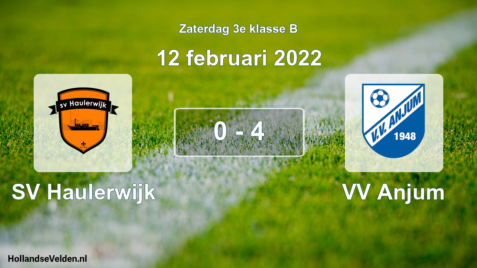 Total number of matches played: SV Haulerwijk - VV Anjum 0 - 4 (12 February 2022)