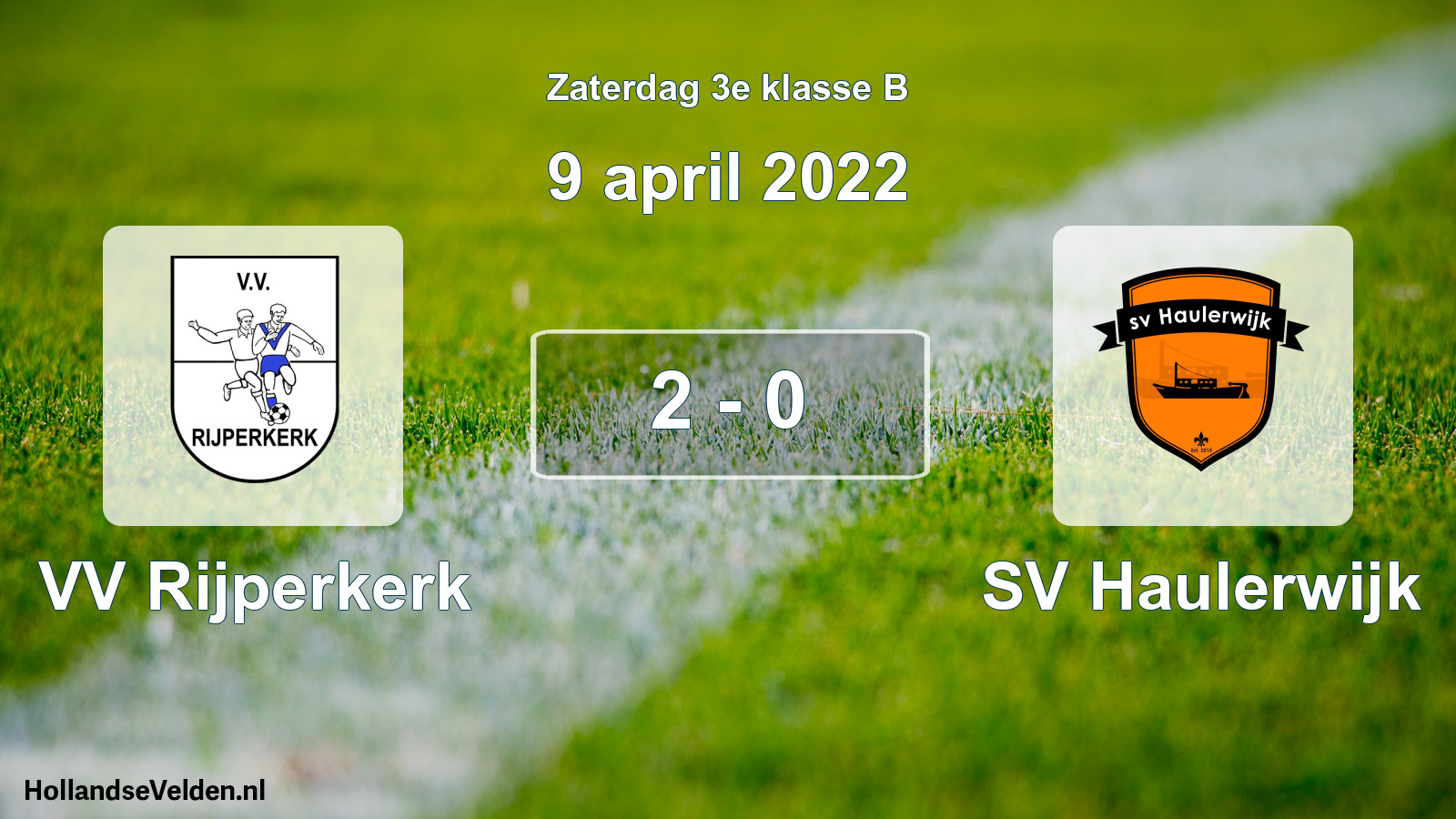 Total number of matches played: VV Rijperkerk - SV Haulerwijk 2 - 0 (9 April 2022)