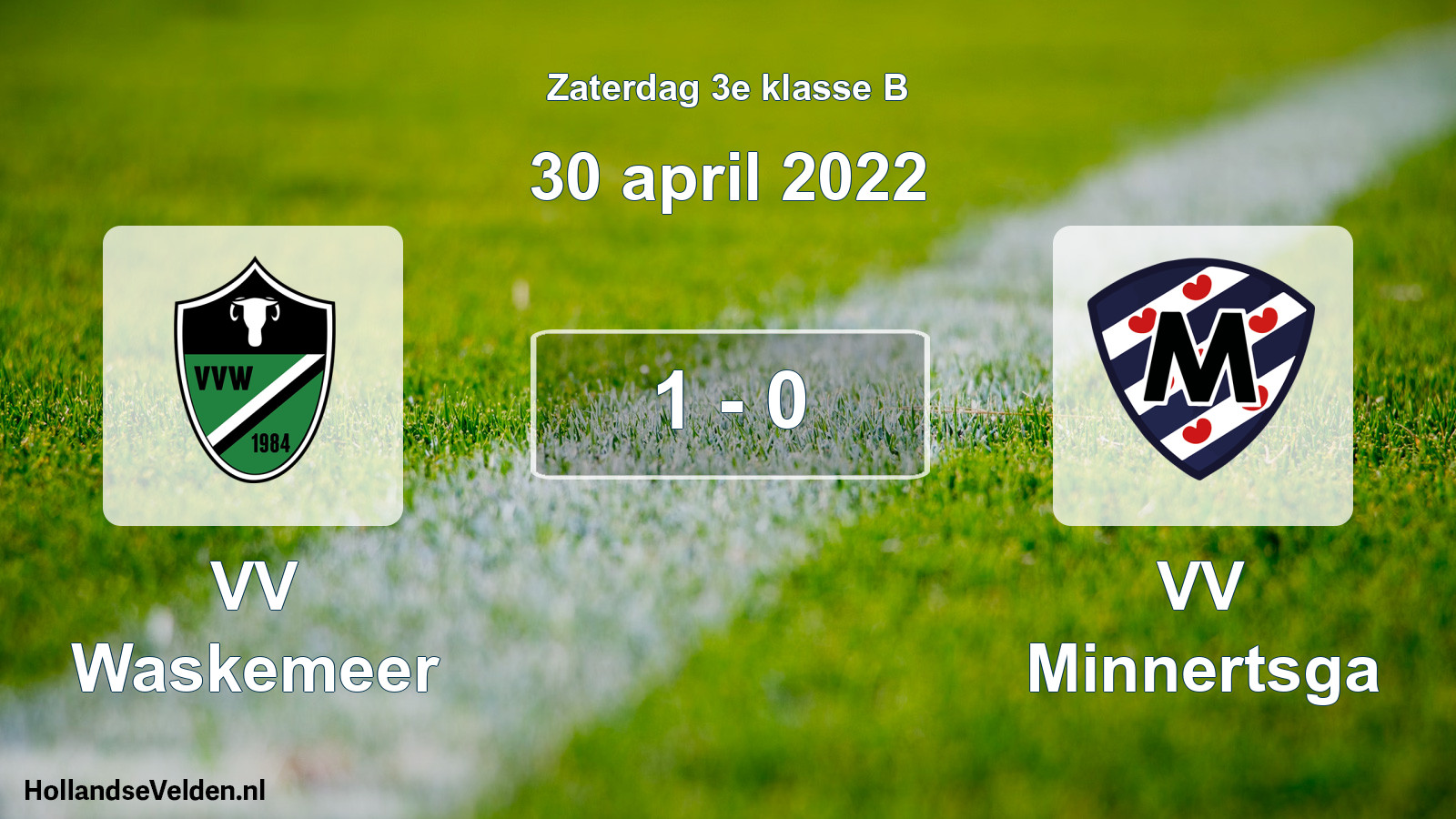 Total number of matches played: VV Waskemeer - VV Minnertsga 1 - 0 (30 April 2022)