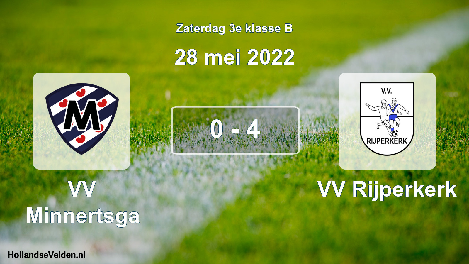 Total number of matches played: VV Minnertsga - VV Rijperkerk 0 - 4 (28 May 2022)