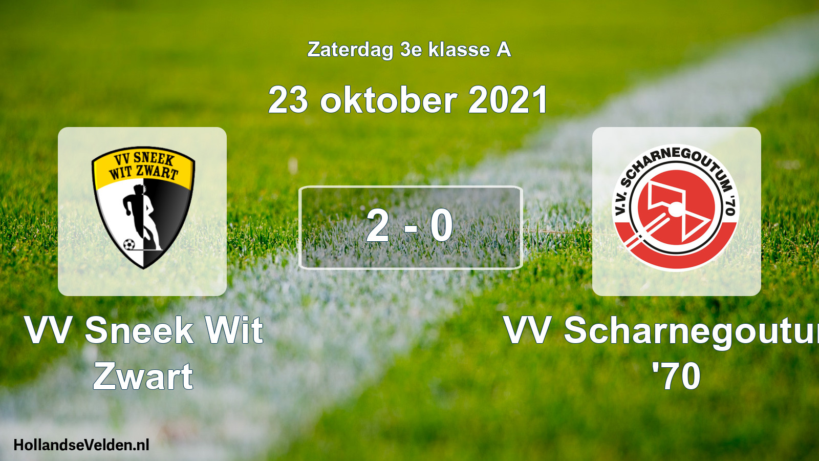Total number of matches played: VV Sneek Wit Zwart - VV Scharnegoutum '70 2 - 0 (23 October 2021)