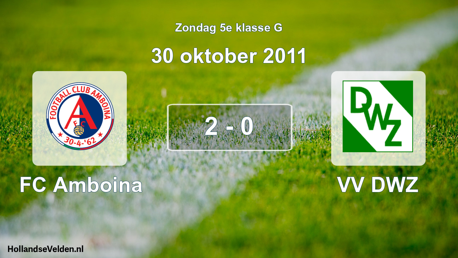 Total number of matches played: FC Amboina - VV DWZ 2 - 0 (30 October 2011)
