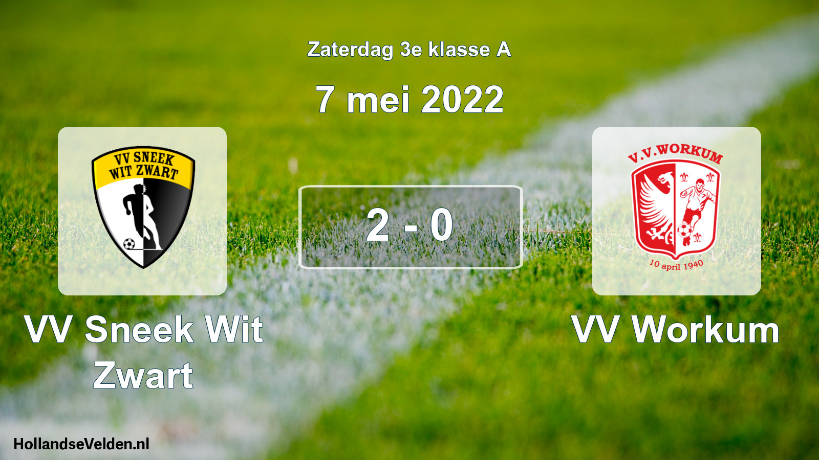 Total number of matches played: VV Sneek Wit Zwart - VV Workum 2 - 0 (7 May 2022)