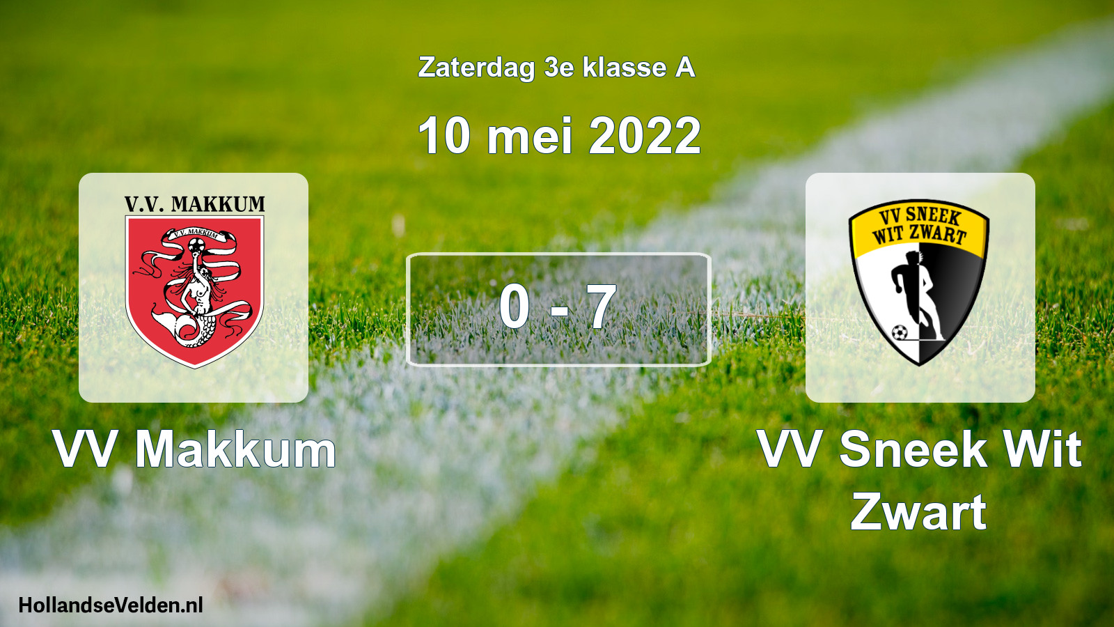 Total number of matches played: VV Makkum - VV Sneek Wit Zwart 0 - 7 (10 May 2022)