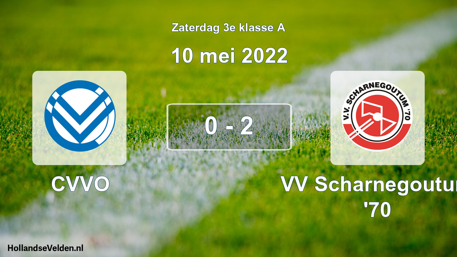 Total number of matches played: CVVO - VV Scharnegoutum '70 0 - 2 (10 May 2022)