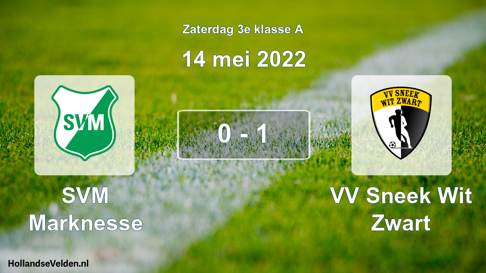 Total number of matches played: SVM Marknesse - VV Sneek Wit Zwart 0 - 1 (14 May 2022)