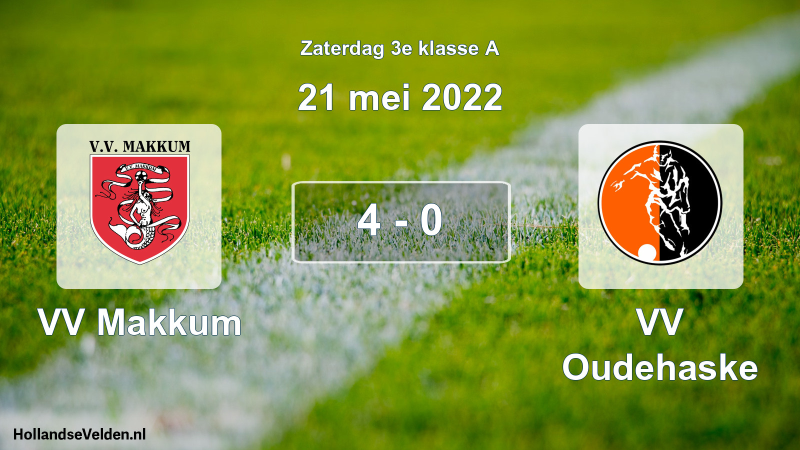 Total number of matches played: VV Makkum - VV Oudehaske 4 - 0 (21 May 2022)