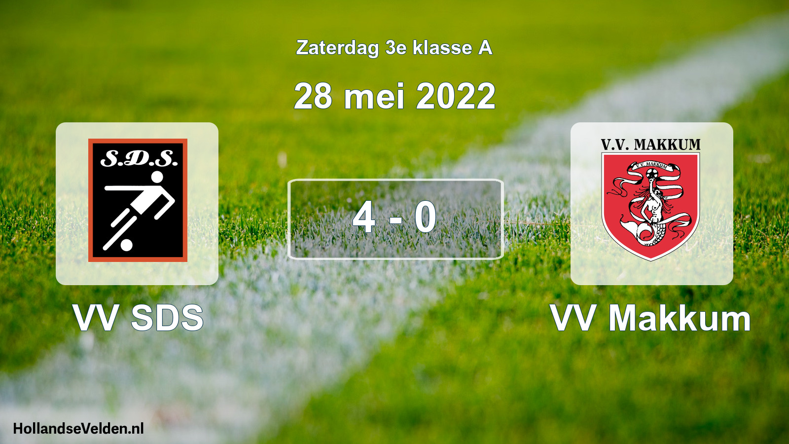 Total number of matches played: VV SDS - VV Makkum 4 - 0 (28 May 2022)