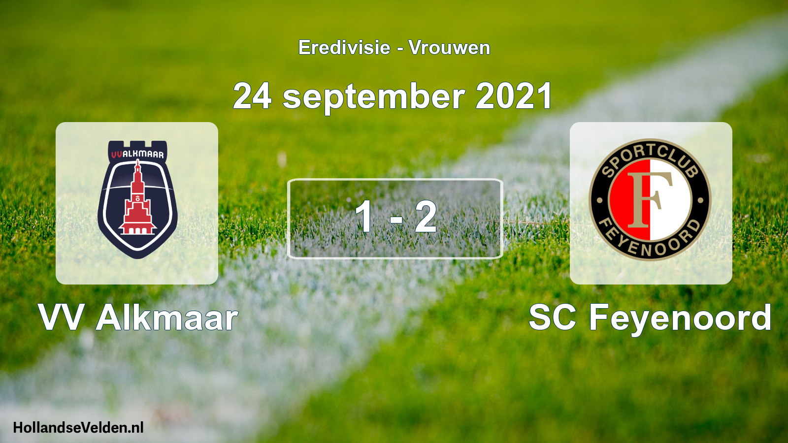 Total number of matches played: VV Alkmaar - SC Feyenoord 1 - 2 (24 September 2021)