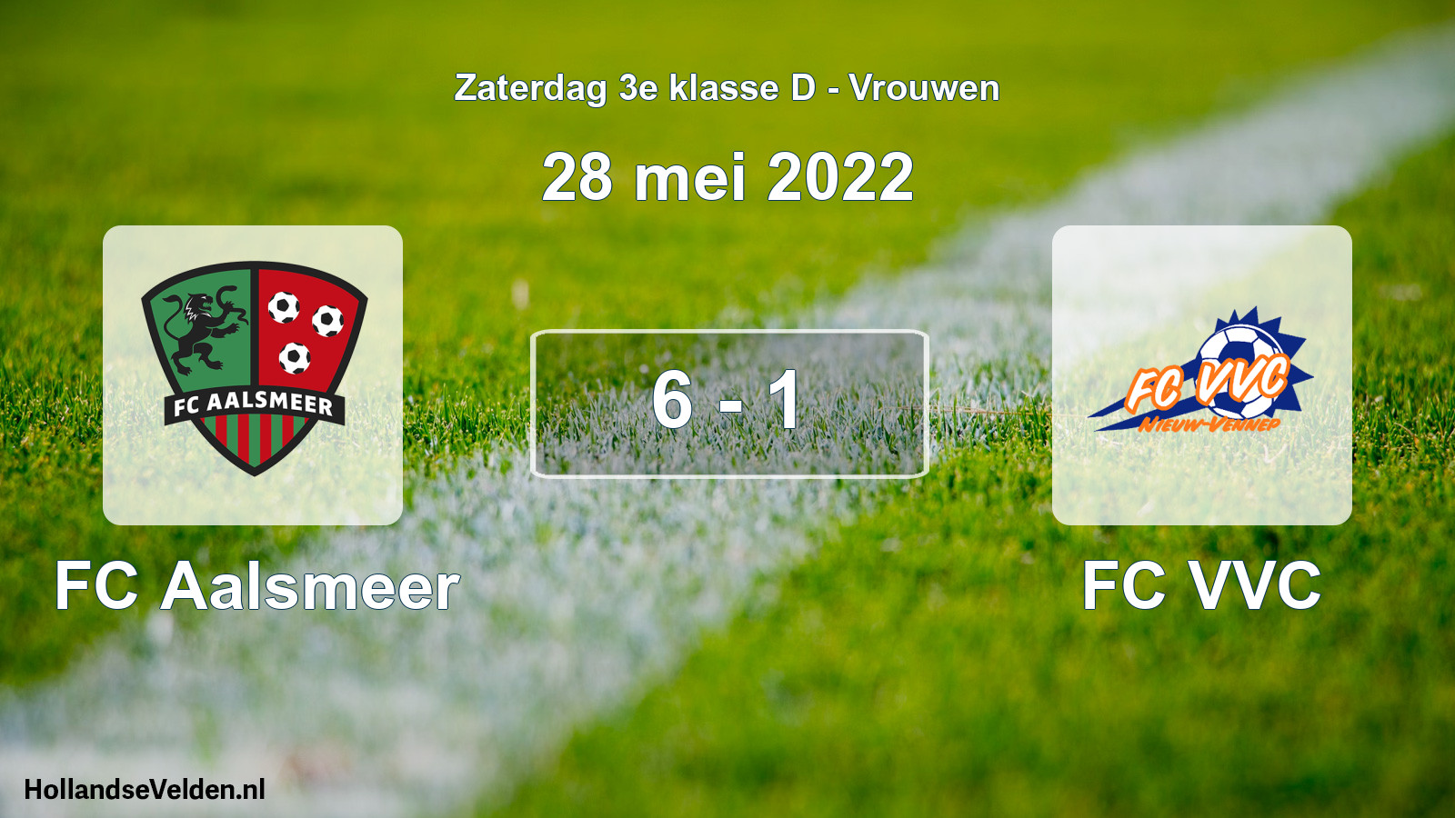 Total number of matches played: FC Aalsmeer - FC VVC 6 - 1 (28 May 2022)