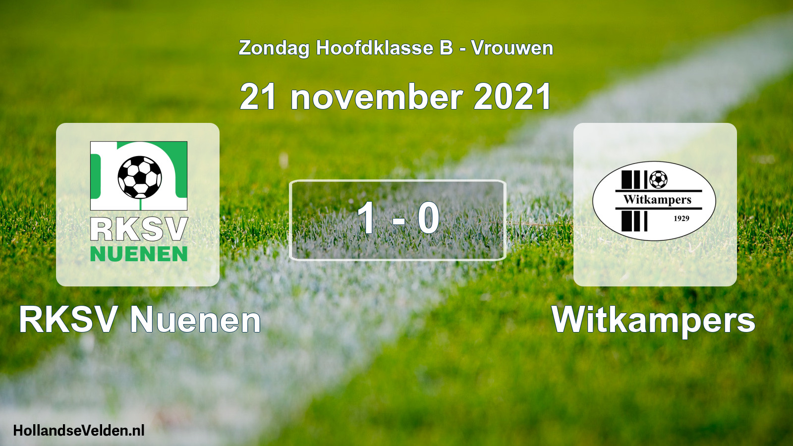 Total number of matches played: RKSV Nuenen - Witkampers 1 - 0 (21 November 2021)