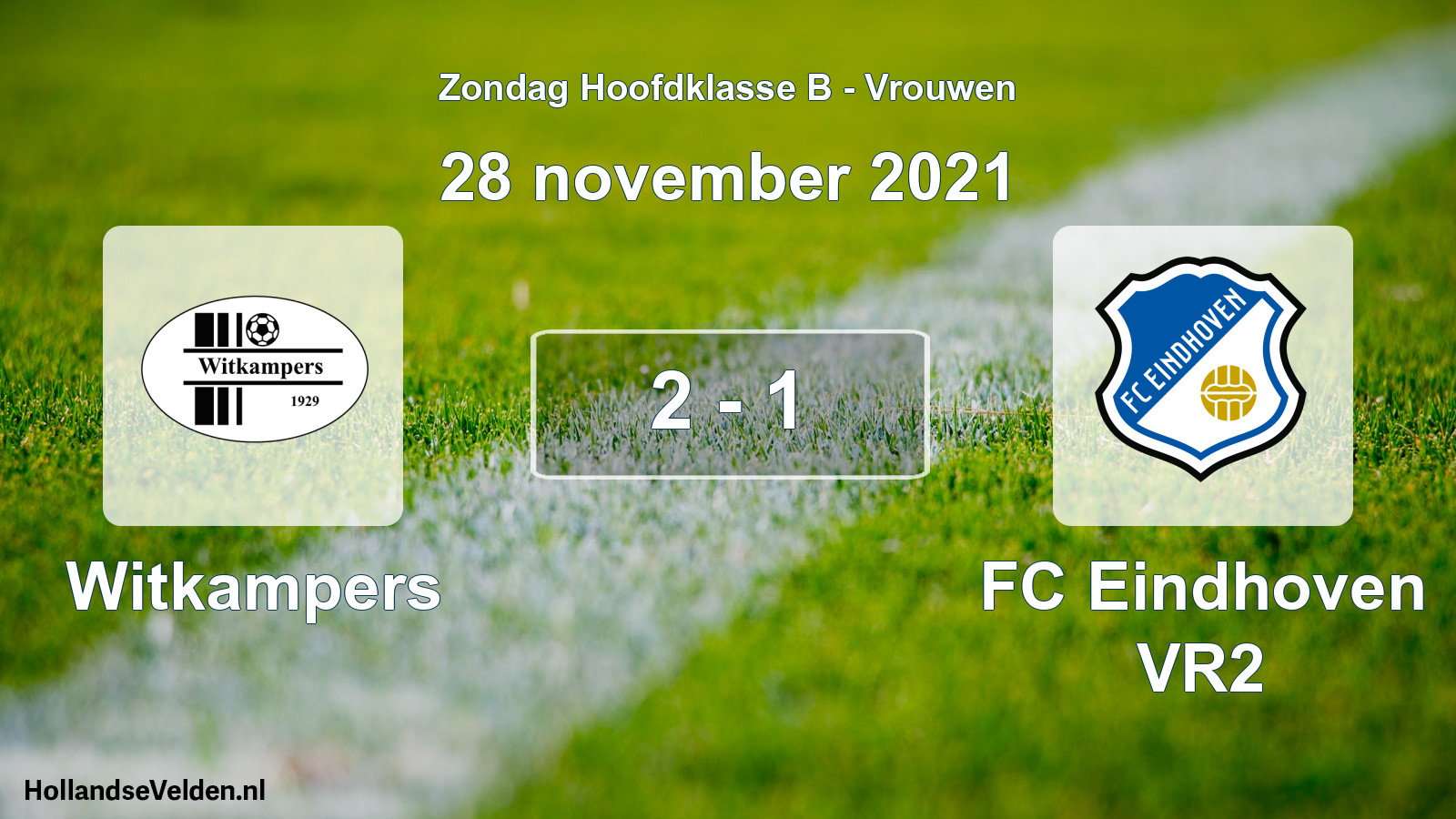 Total number of matches played: Witkampers - FC Eindhoven VR2 2 - 1 (28 November 2021)