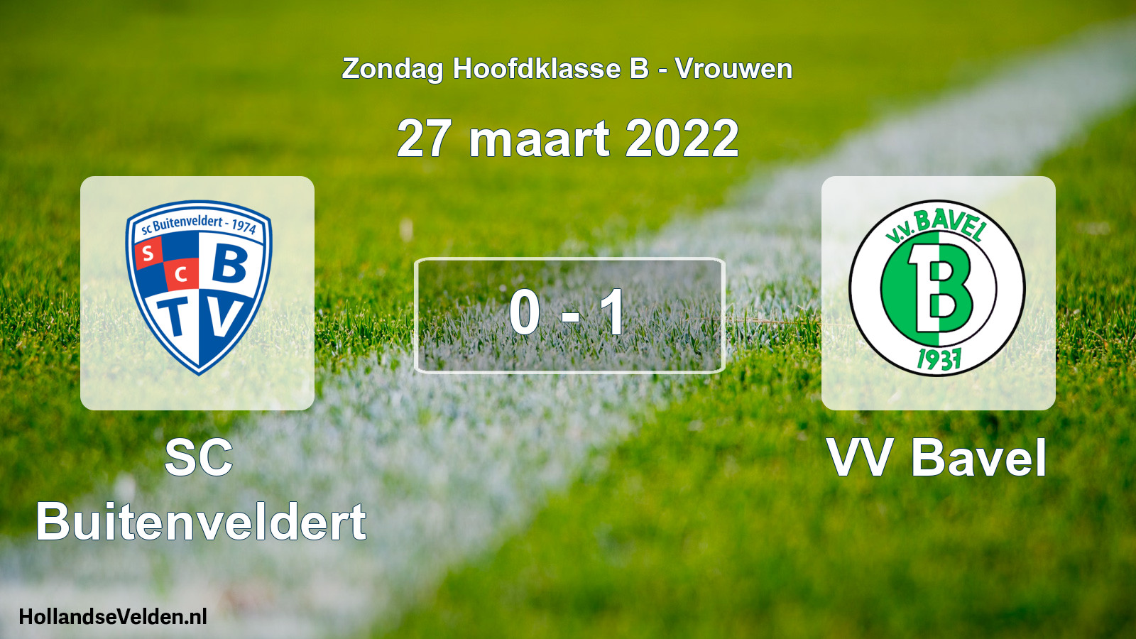 Total number of matches played: SC Buitenveldert - VV Bavel 0 - 1 (27 March 2022)