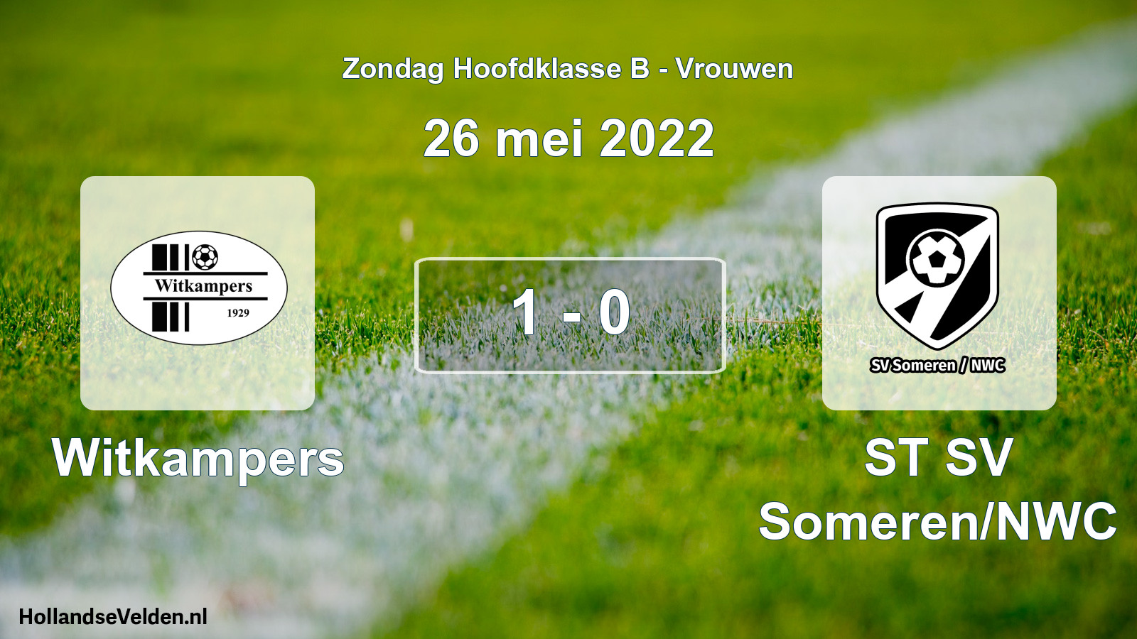 Gespeelde wedstrijd: Witkampers - ST SV Someren/NWC 1 - 0 (26 mei 2022)