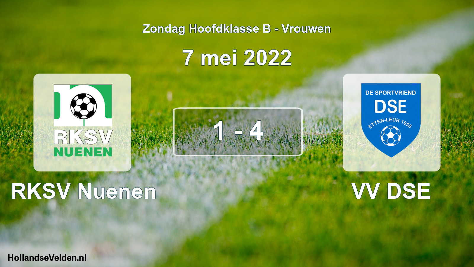 Total number of matches played: RKSV Nuenen - VV DSE 1 - 4 (7 May 2022)