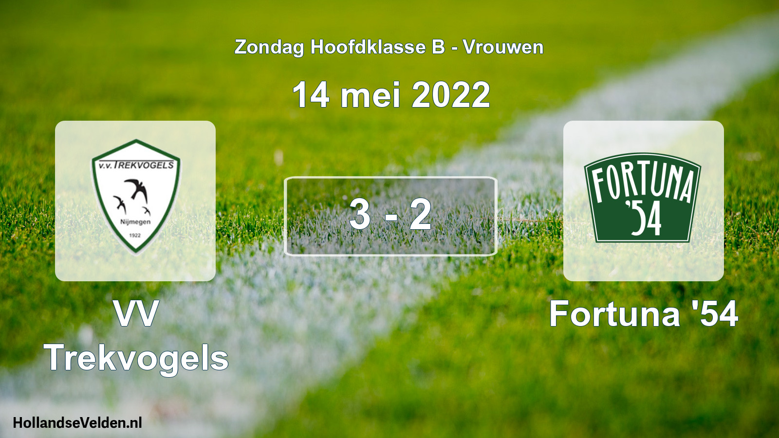 Gespeelde wedstrijd: VV Trekvogels - Fortuna '54 3 - 2 (14 mei 2022)