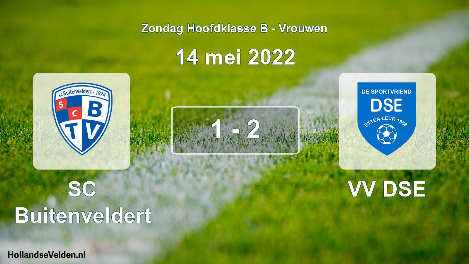 Total number of matches played: SC Buitenveldert - VV DSE 1 - 2 (14 May 2022)