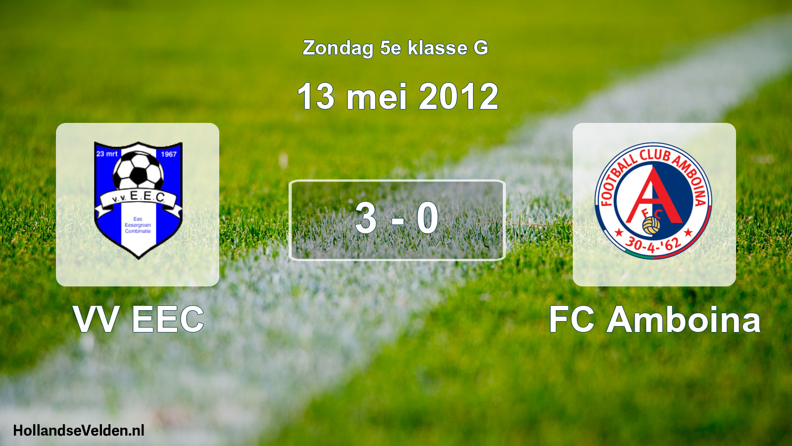 Total number of matches played: VV EEC - FC Amboina 3 - 0 (13 May 2012)