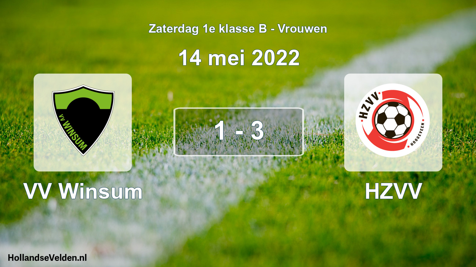 Total number of matches played: VV Winsum - HZVV 1 - 3 (14 May 2022)