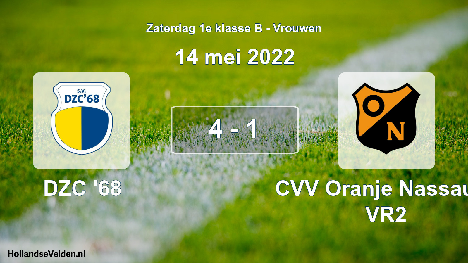 Total number of matches played: DZC '68 - CVV Oranje Nassau G VR2 4 - 1 (14 May 2022)