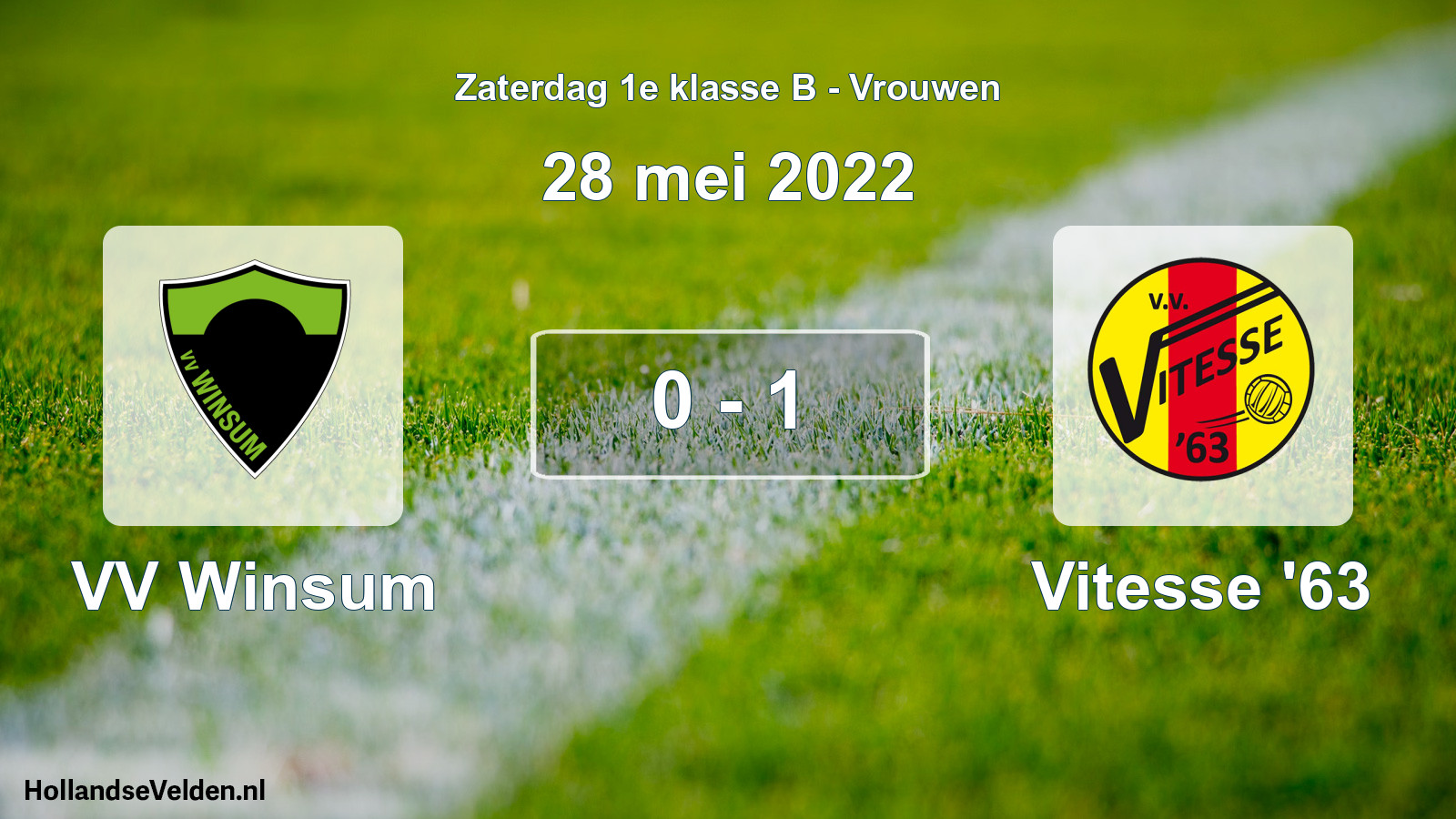 Total number of matches played: VV Winsum - Vitesse '63 0 - 1 (28 May 2022)