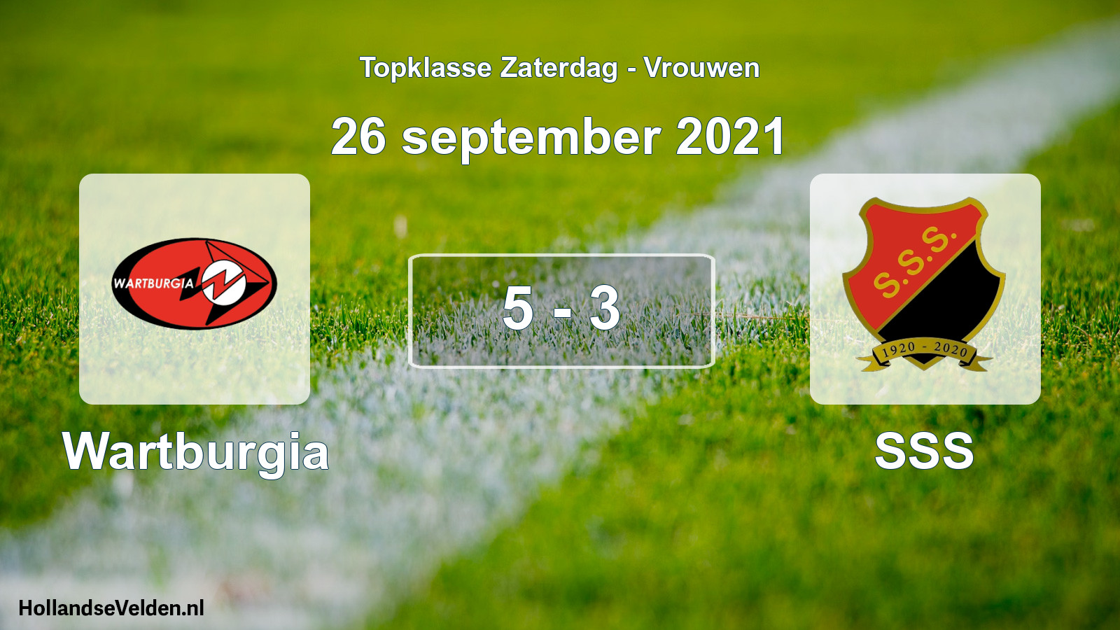 Total number of matches played: Wartburgia - SSS 5 - 3 (26 September 2021)