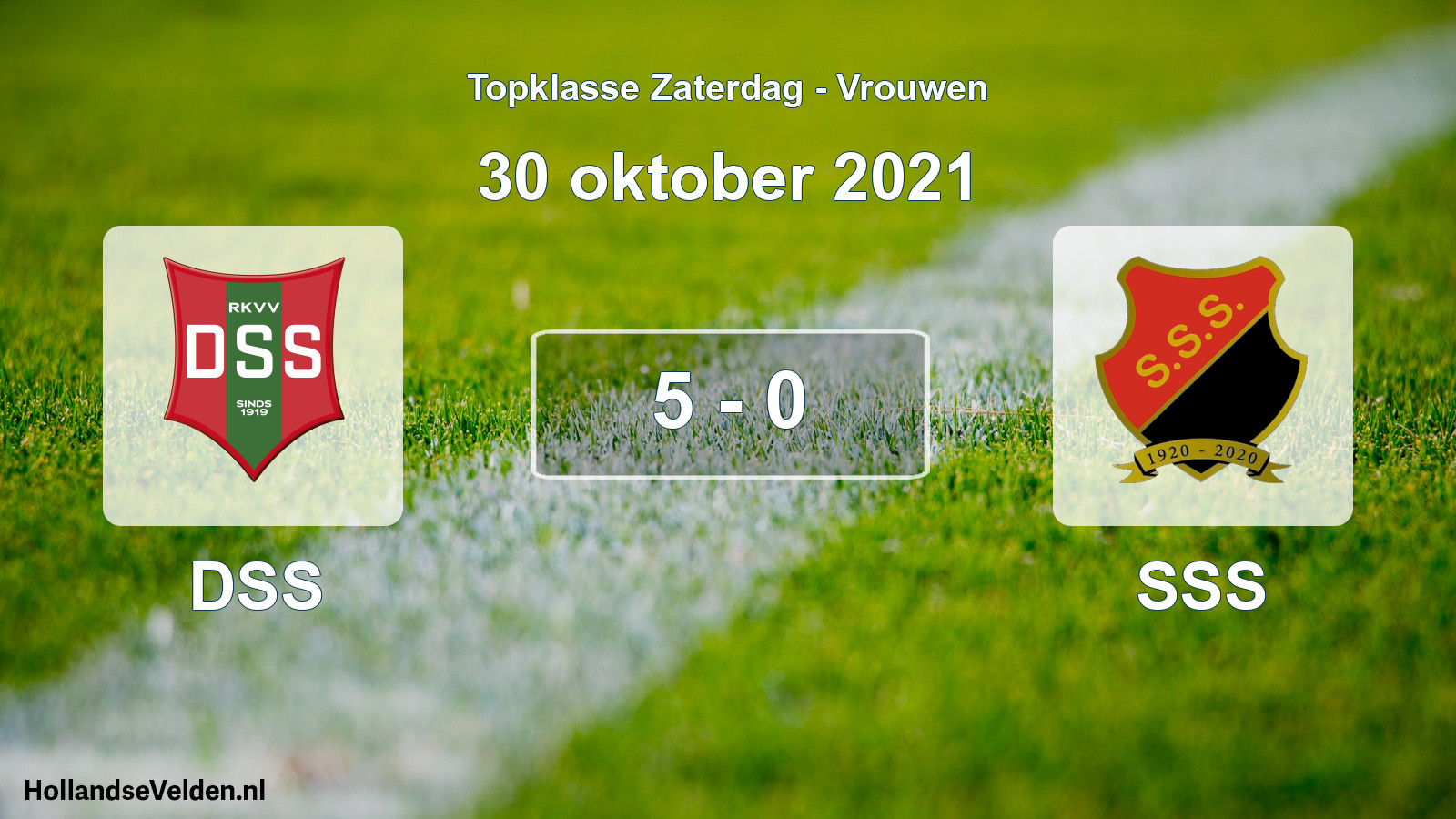 Total number of matches played: DSS - SSS 5 - 0 (30 October 2021)