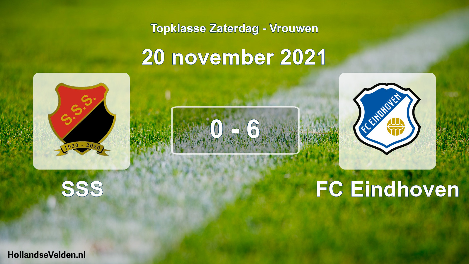 Total number of matches played: SSS - FC Eindhoven 0 - 6 (20 November 2021)