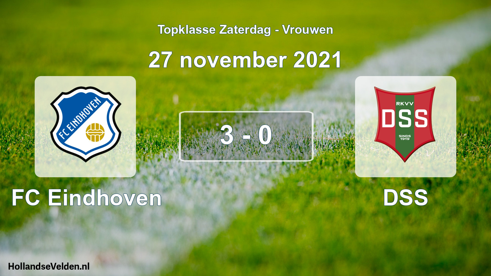 Total number of matches played: FC Eindhoven - DSS 3 - 0 (27 November 2021)