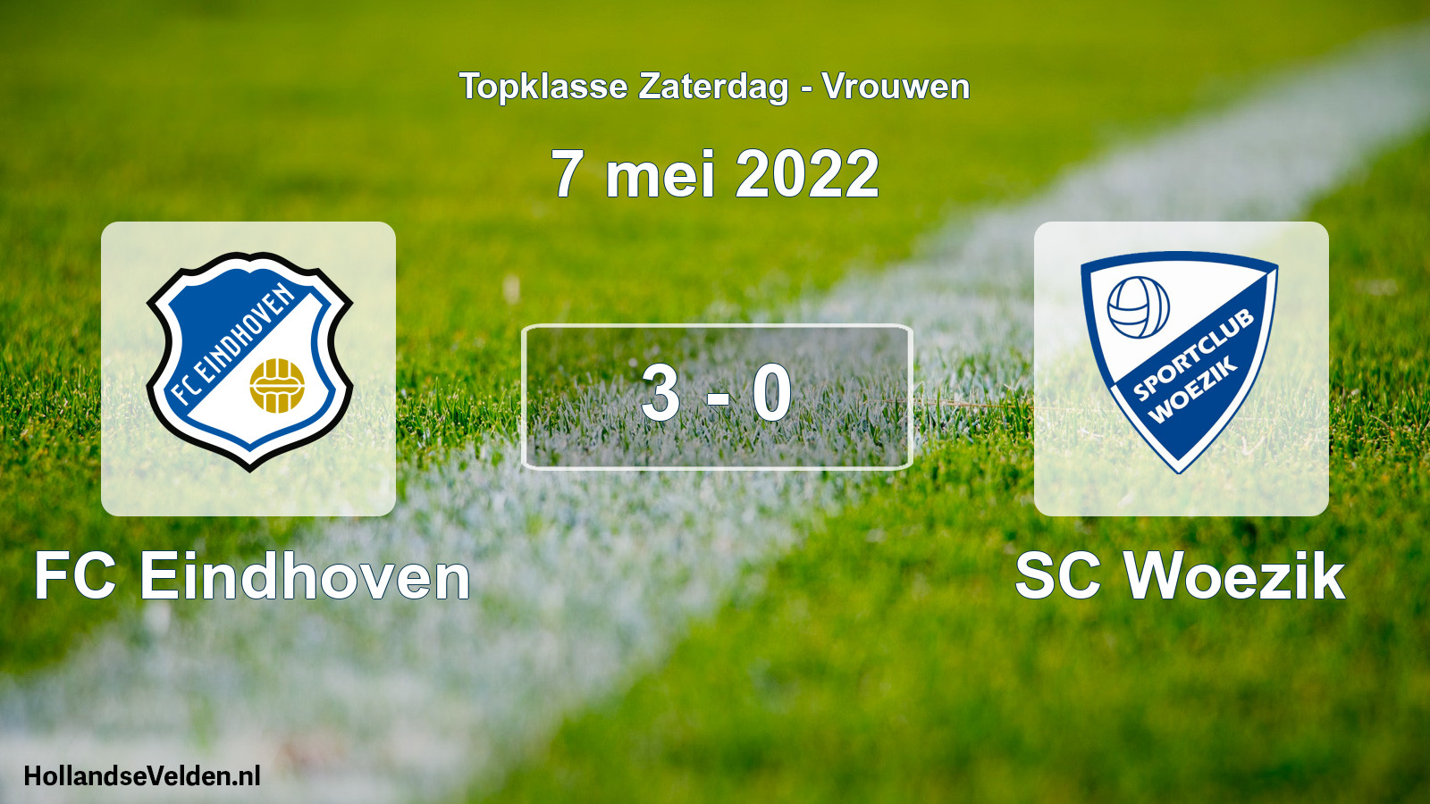 Total number of matches played: FC Eindhoven - SC Woezik 3 - 0 (7 May 2022)