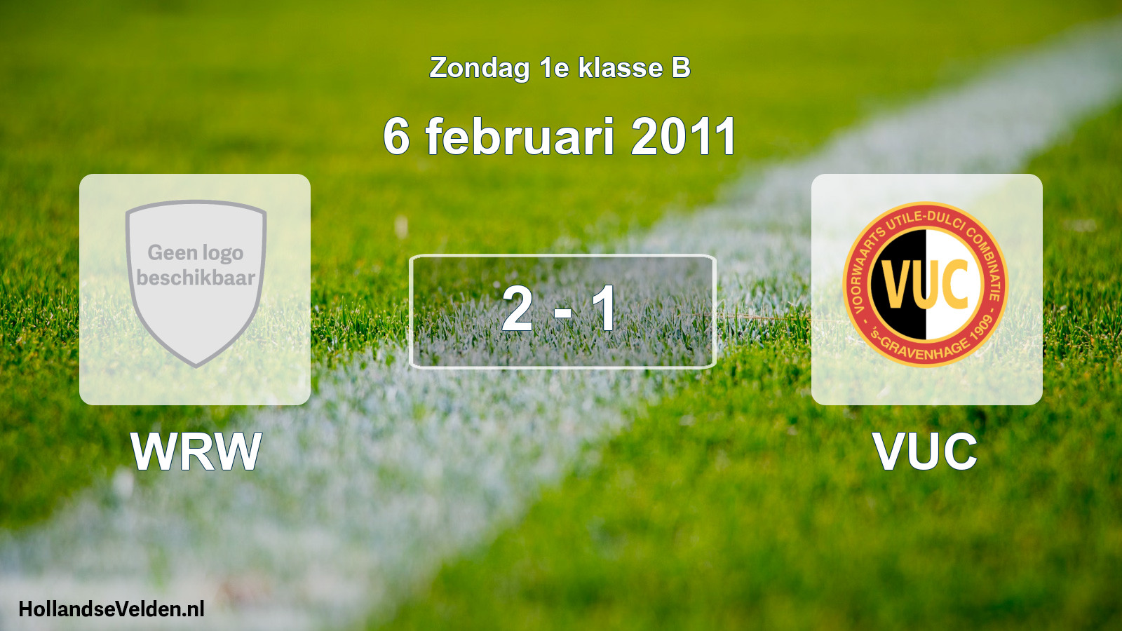 Total number of matches played: WRW - VUC 2 - 1 (6 February 2011)