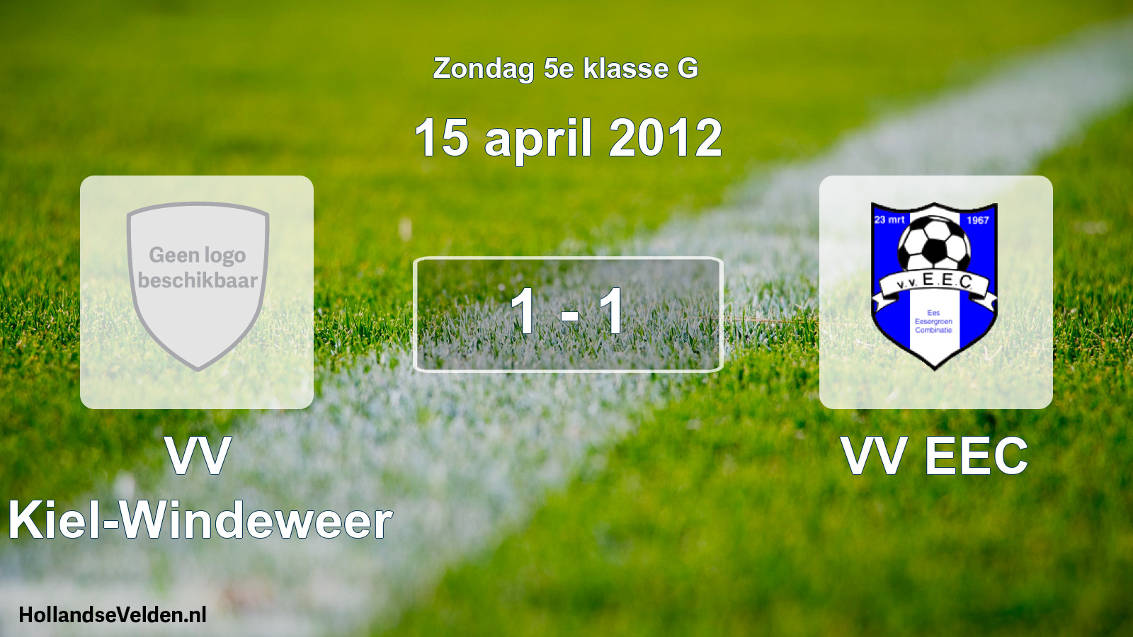 Total number of matches played: VV Kiel-Windeweer - VV EEC 1 - 1 (15 April 2012)
