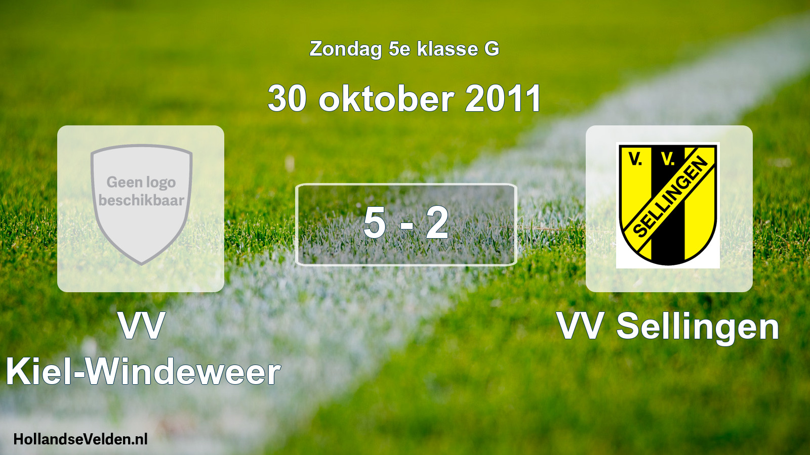 Total number of matches played: VV Kiel-Windeweer - VV Sellingen 5 - 2 (30 October 2011)