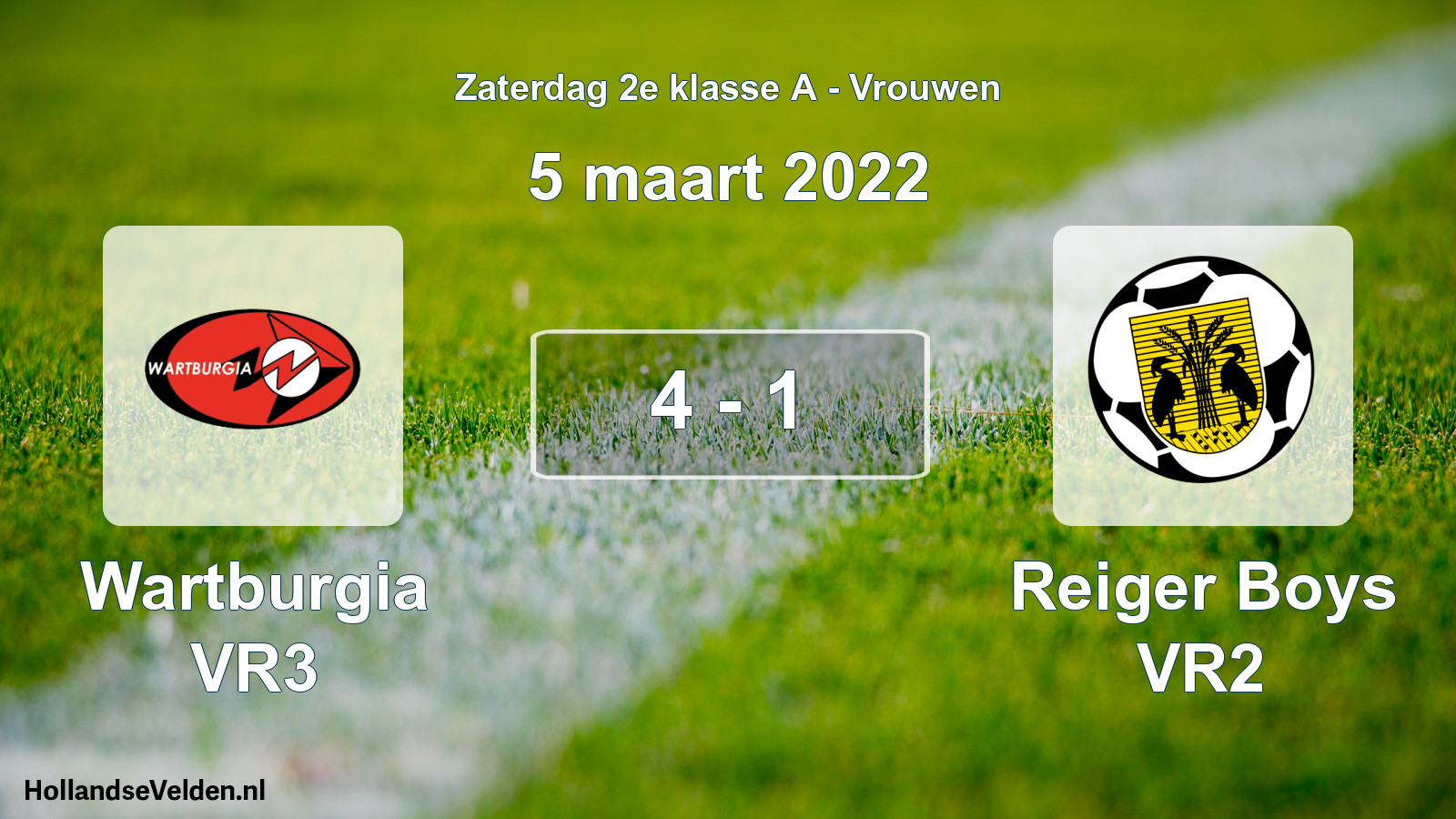 Total number of matches played: Wartburgia VR3 - Reiger Boys VR2 4 - 1 (5 March 2022)