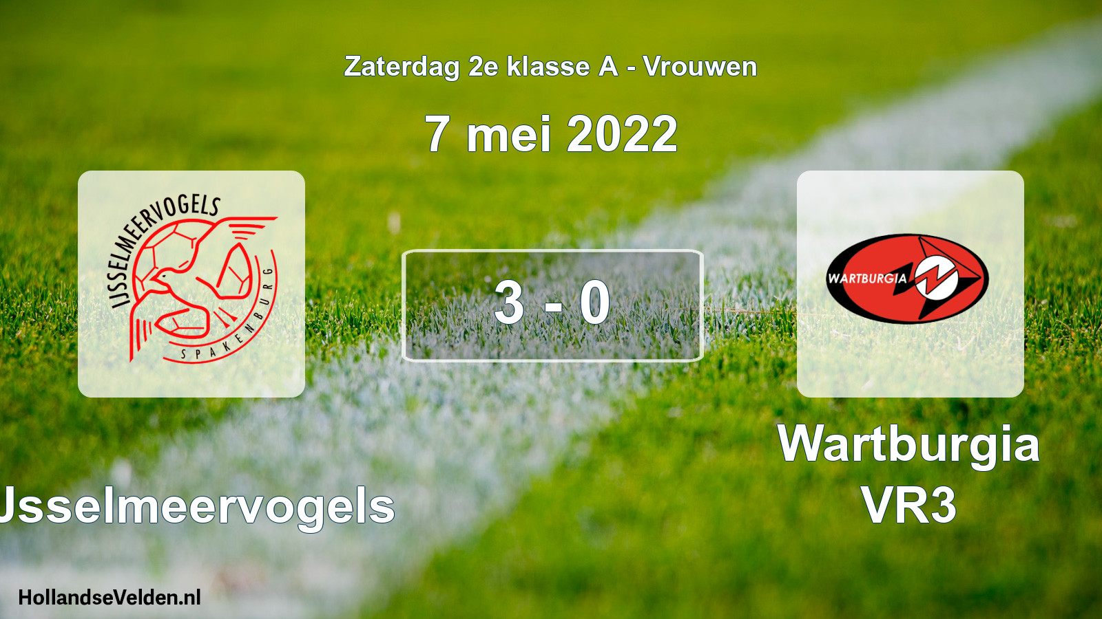Total number of matches played: IJsselmeervogels - Wartburgia VR3 3 - 0 (7 May 2022)