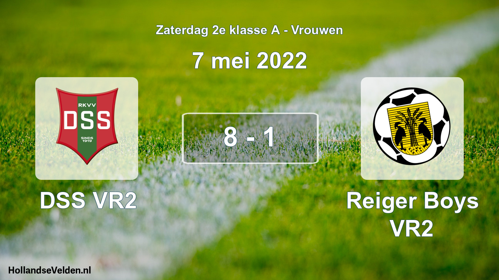 Total number of matches played: DSS VR2 - Reiger Boys VR2 8 - 1 (7 May 2022)