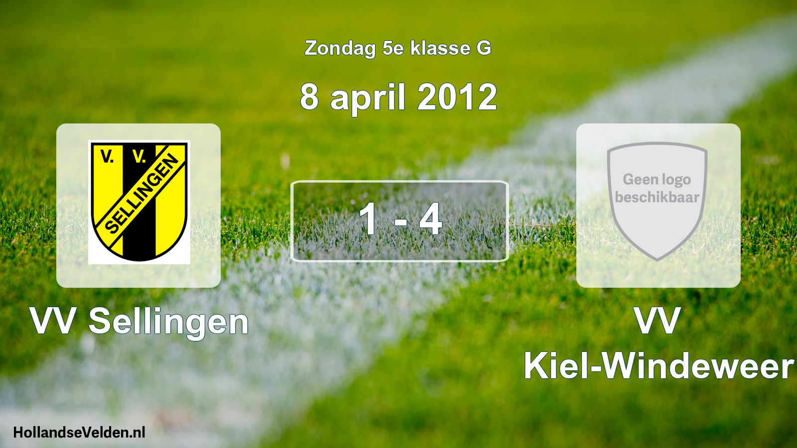 Total number of matches played: VV Sellingen - VV Kiel-Windeweer 1 - 4 (8 April 2012)