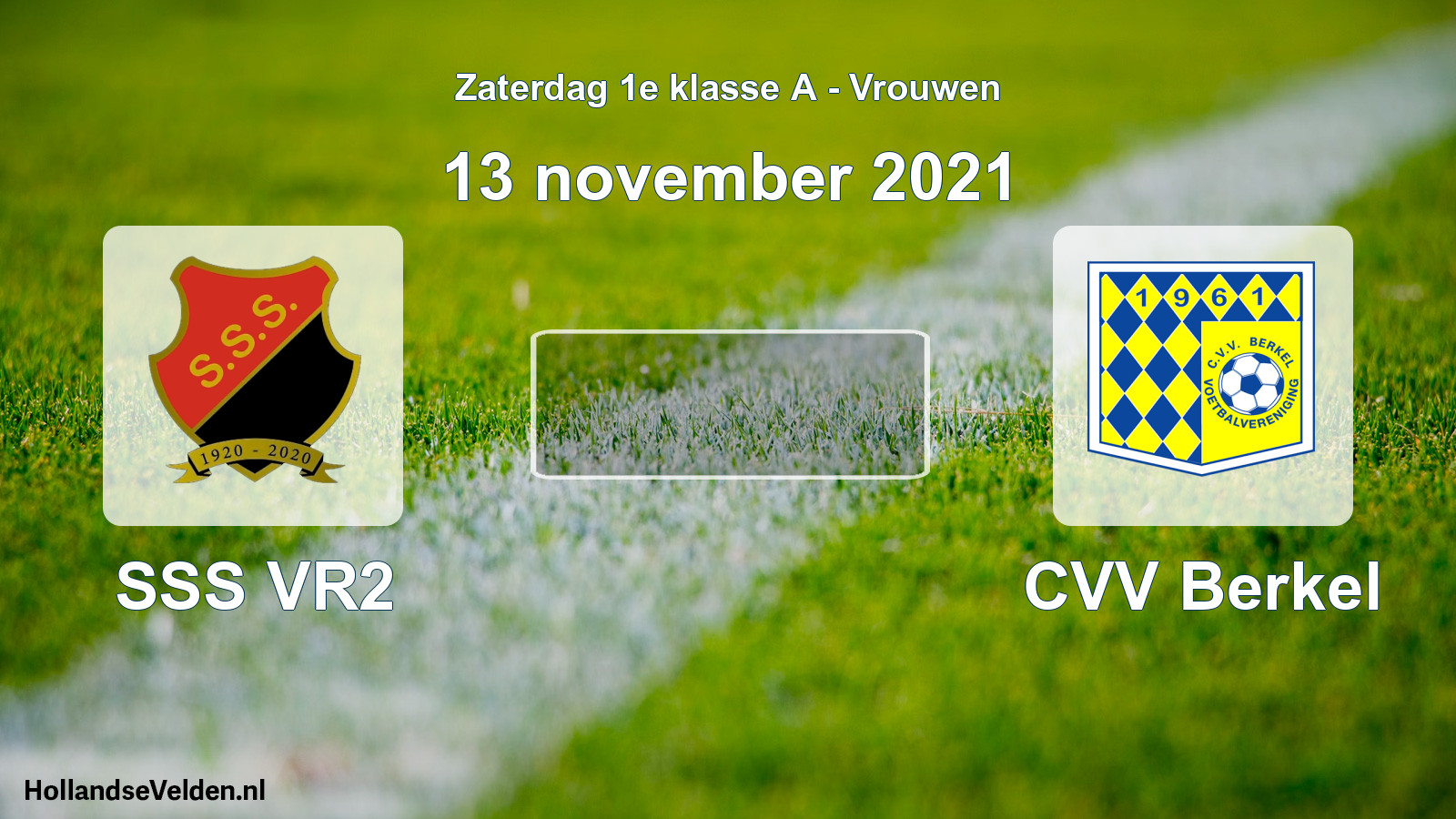 Scheduled Match: SSS VR2 - CVV Berkel (13 November 2021)