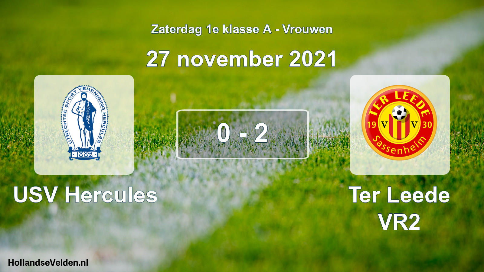 Total number of matches played: USV Hercules - Ter Leede VR2 0 - 2 (27 November 2021)