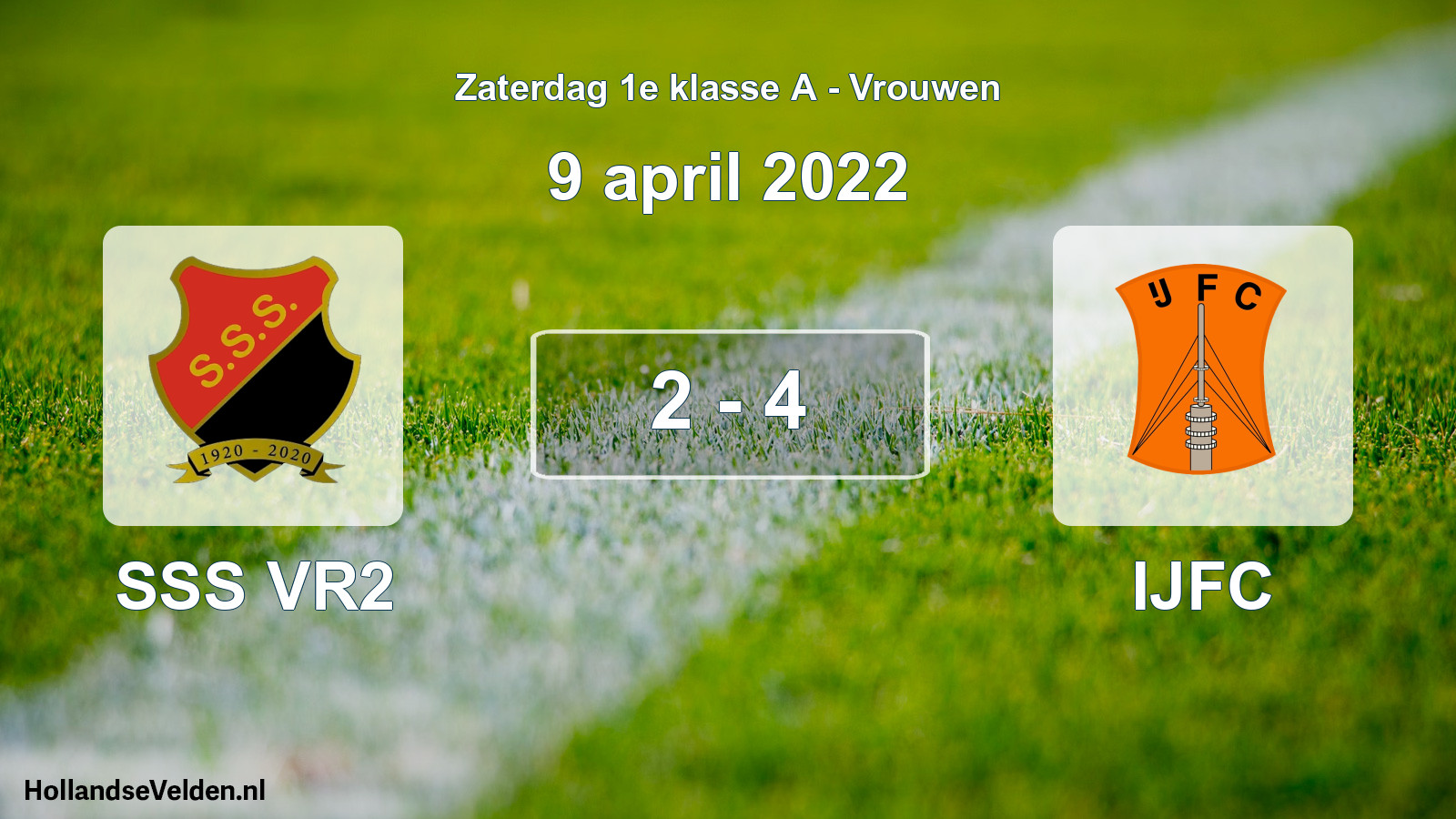 Total number of matches played: SSS VR2 - IJFC 2 - 4 (9 April 2022)