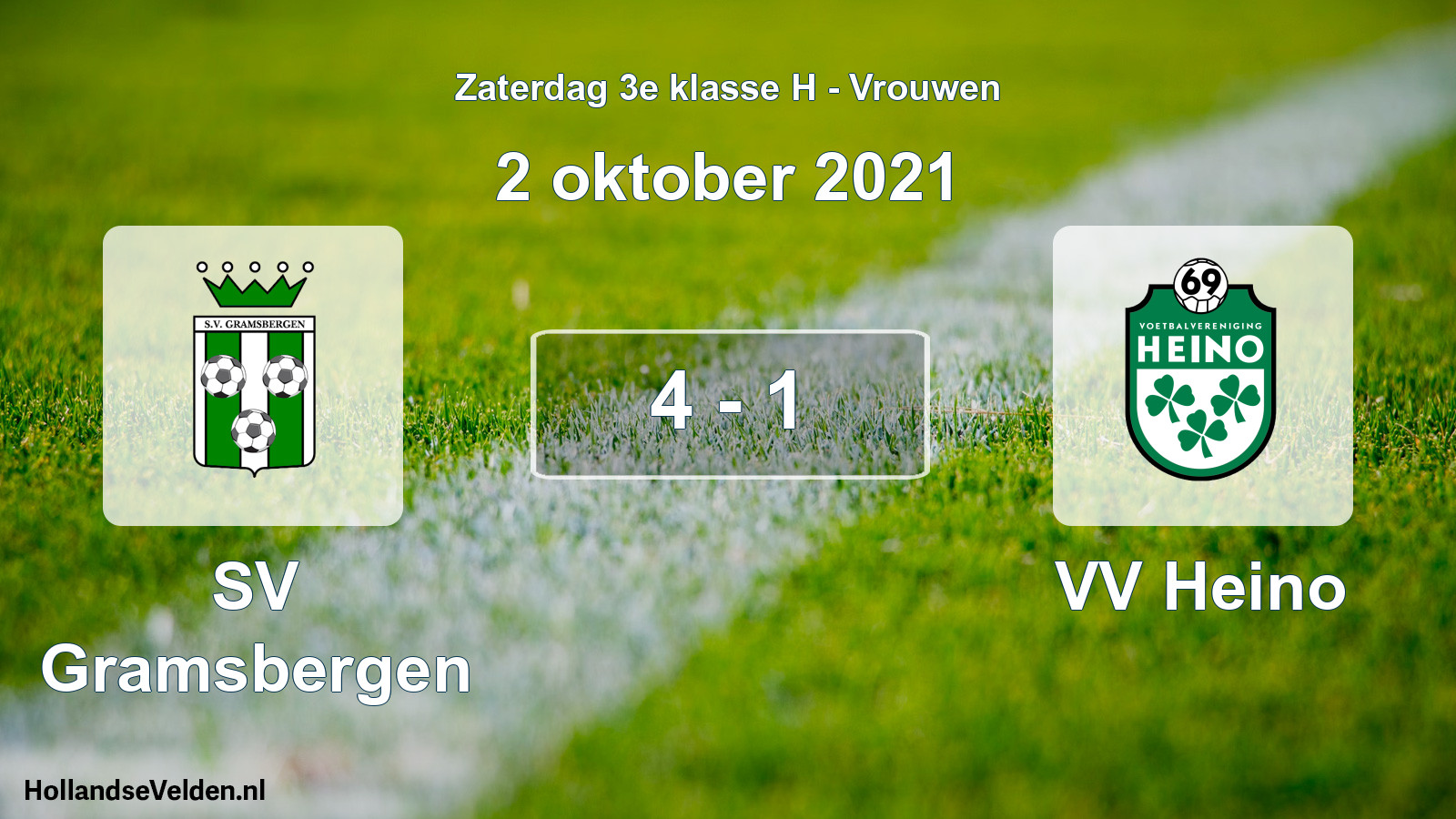 Total number of matches played: SV Gramsbergen - VV Heino 4 - 1 (2 October 2021)