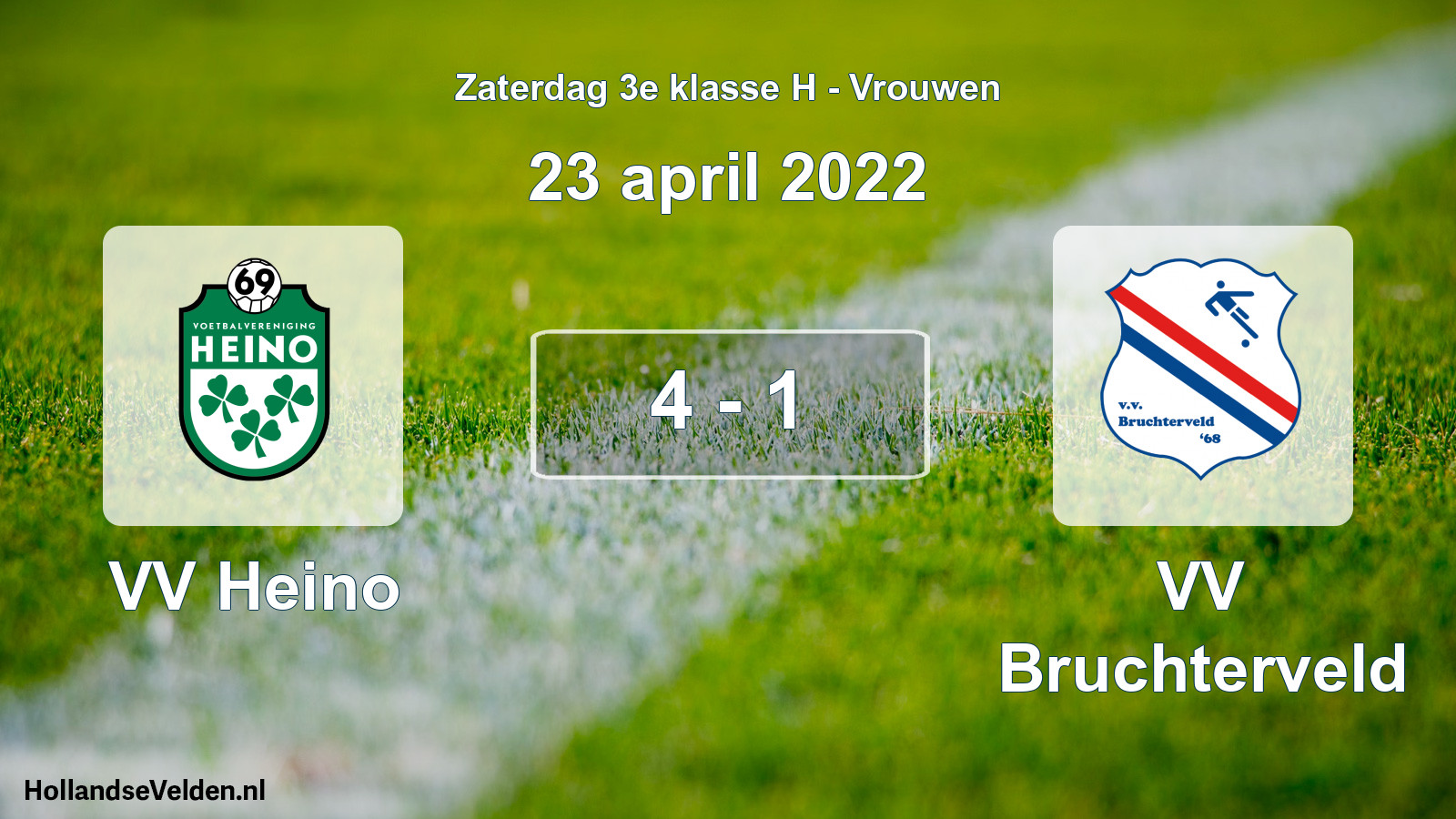 Total number of matches played: VV Heino - VV Bruchterveld 4 - 1 (23 April 2022)