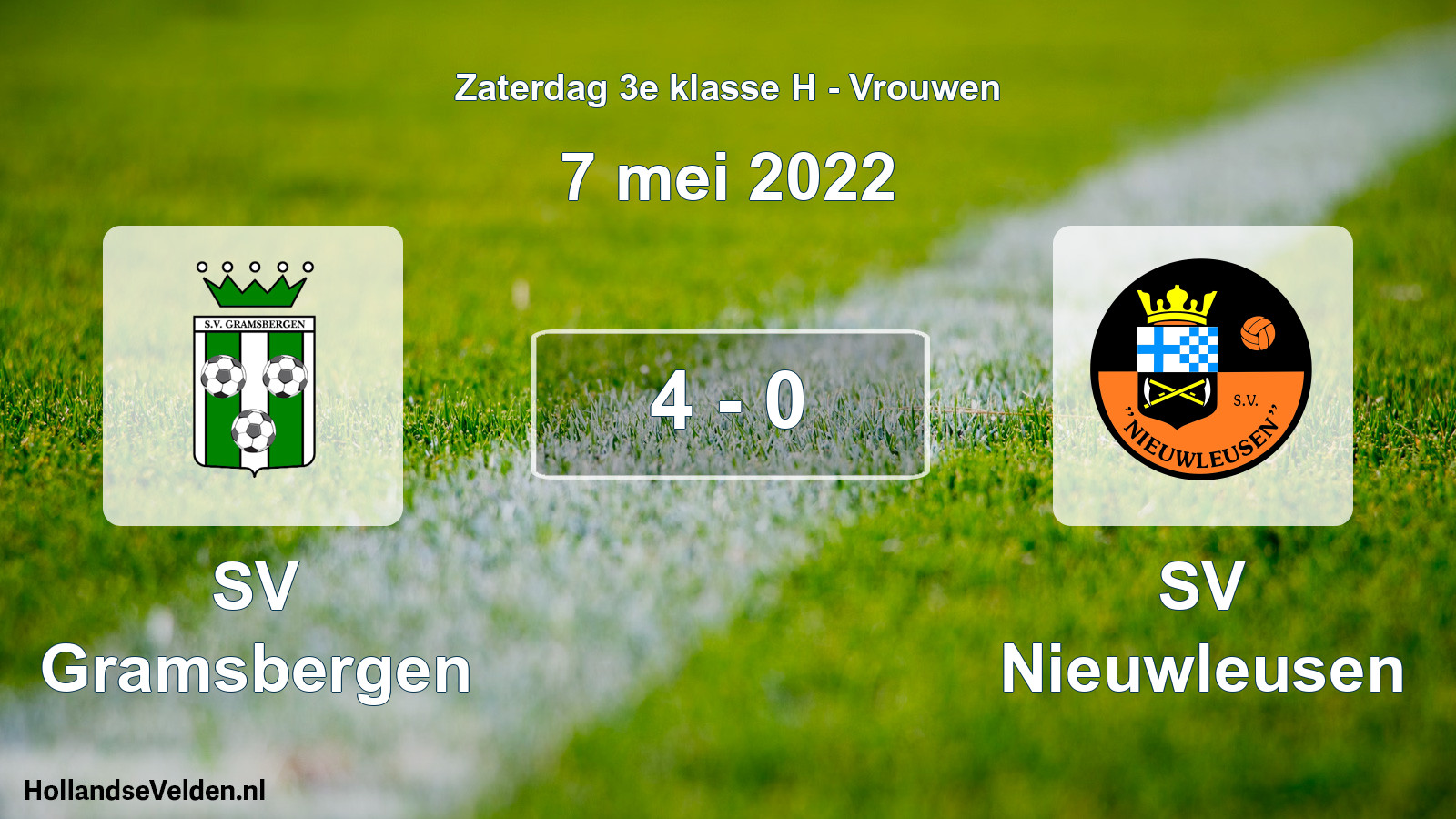 Total number of matches played: SV Gramsbergen - SV Nieuwleusen 4 - 0 (7 May 2022)