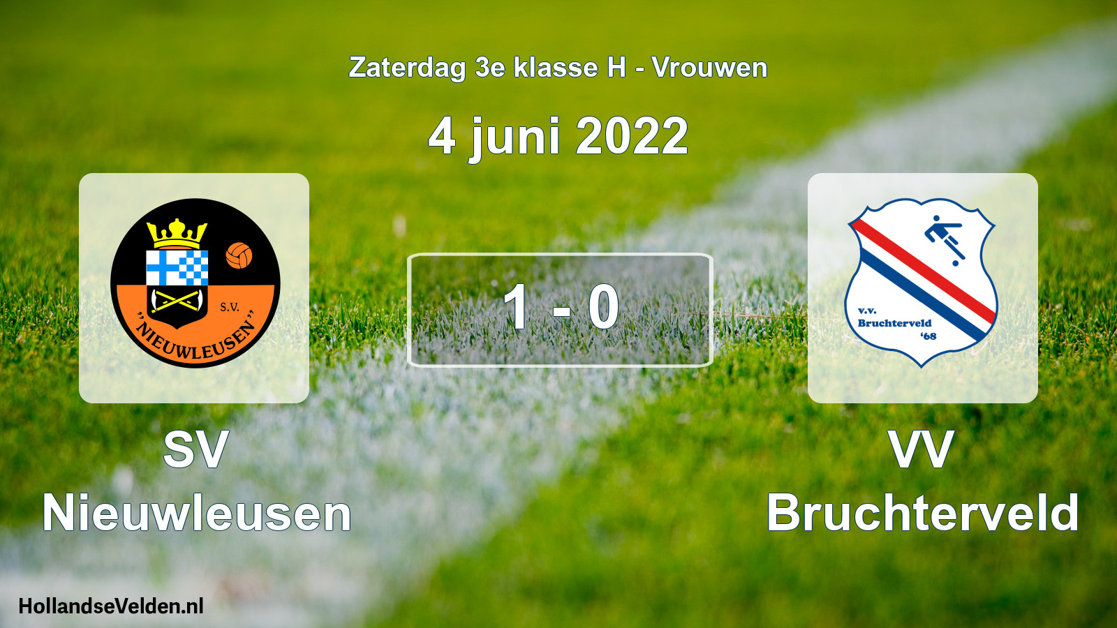 Total number of matches played: SV Nieuwleusen - VV Bruchterveld 1 - 0 (4 June 2022)