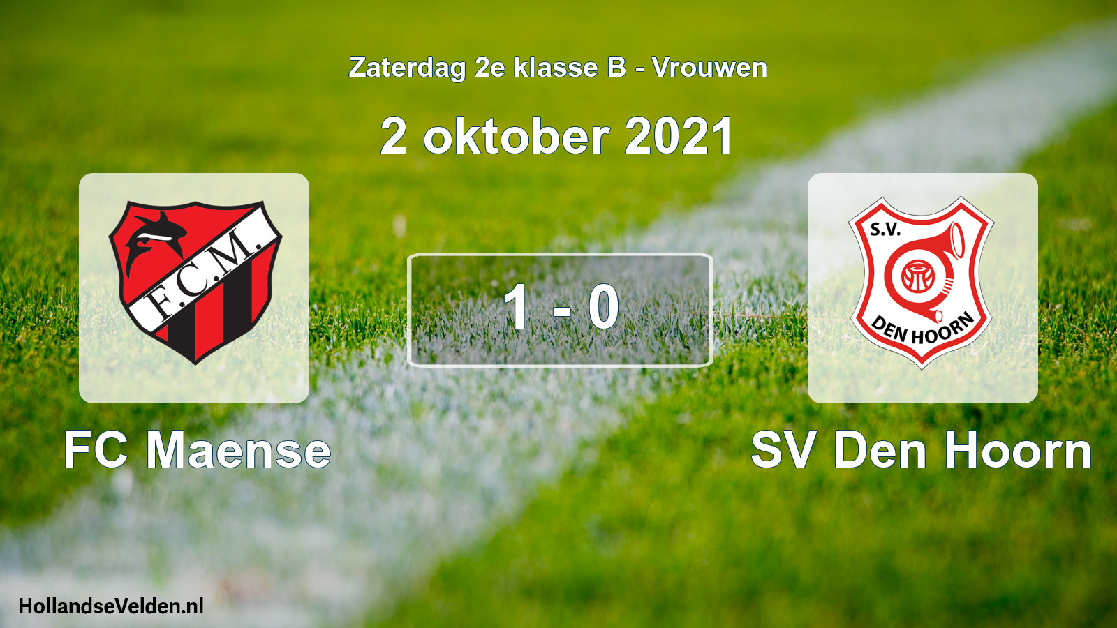 Total number of matches played: FC Maense - SV Den Hoorn 1 - 0 (2 October 2021)